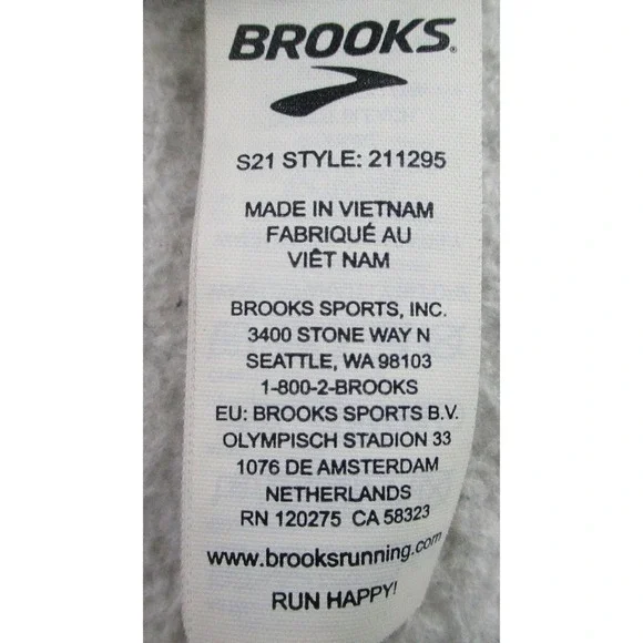Brooks Running Shorts Mens Small Reflective Trim Back Zip Pocket Lightweight Run